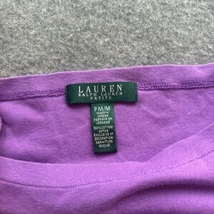 Vintage Lauren Ralph Lauren Vibrant Purple Boat Neck Top